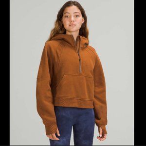 Lululemon half zip scuba hoodie xs/s copper brown